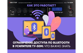 Ограничение доступа по Bluetooth в усилителях Вектор с модулем MP3 плеера: что важно знать